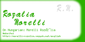 rozalia morelli business card